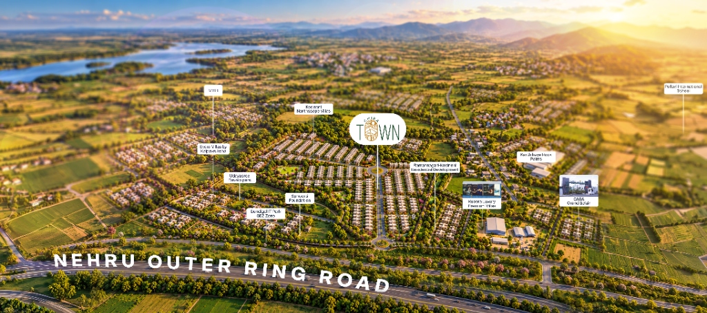 Chira Town Aerial Master Enclave along Nehru Outer Ring Road